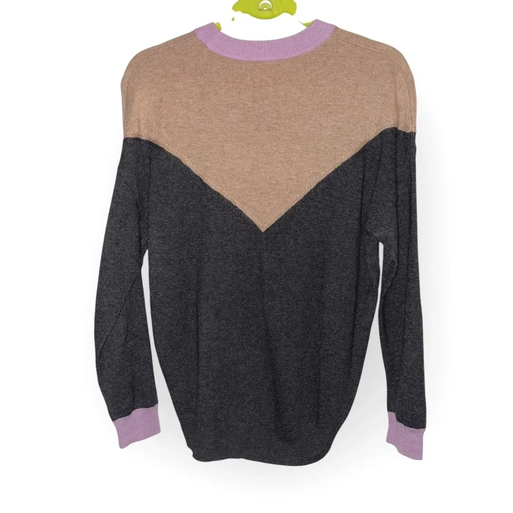 Madewell sz SM Color block‎ Alpaca Wool Blend Sweater Excellent